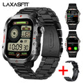 LAXASFIT Men’s Smart Fitness Watch 1.71” Screen LED Flashlight Bluetooth Calling