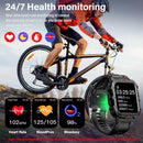 LAXASFIT Men’s Smart Fitness Watch 1.71” Screen LED Flashlight Bluetooth Calling