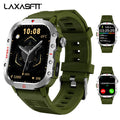 LAXASFIT Men’s Smart Fitness Watch 1.71” Screen LED Flashlight Bluetooth Calling