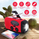 2000mAh Emergency Solar Radio with LED Light USB Rechargeable Portable FM/AM