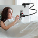 FlexiView Gooseneck Phone Holder with Long Arm Clamp for Bedside & Desk Use