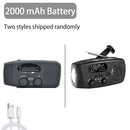 2000mAh Emergency Solar Radio with LED Light USB Rechargeable Portable FM/AM