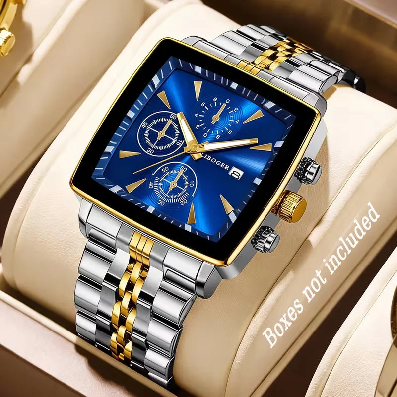 RegalEdge Square Dial Men’s Business Watch