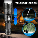 100000LM Super Bright Rechargeable LED Torch Long Range Tactical Flashlight Waterproof