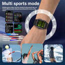 LAXASFIT Men’s Smart Fitness Watch 1.71” Screen LED Flashlight Bluetooth Calling