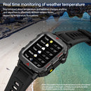 LAXASFIT Men’s Smart Fitness Watch 1.71” Screen LED Flashlight Bluetooth Calling