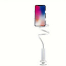 FlexiView Gooseneck Phone Holder with Long Arm Clamp for Bedside & Desk Use