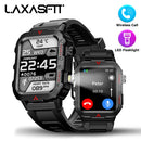 LAXASFIT Men’s Smart Fitness Watch 1.71” Screen LED Flashlight Bluetooth Calling