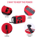 2000mAh Emergency Solar Radio with LED Light USB Rechargeable Portable FM/AM