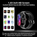EliteTrack 1.83 Smart Watch – Sports Watch Message Notifications for iPhone & Android