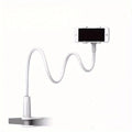 FlexiView Gooseneck Phone Holder with Long Arm Clamp for Bedside & Desk Use