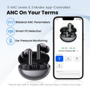 HAYLOU Flowbuds N55 Wireless Earbuds 54dB Adaptive ANC Bluetooth 6.0 LDAC Hi-Res Audio