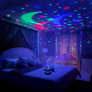 CelestialGlow LED Starry Sky Projector – USB Moon & Star Night Light for Home Atmosphere & Christmas Décor