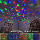 CelestialGlow LED Starry Sky Projector – USB Moon & Star Night Light for Home Atmosphere & Christmas Décor