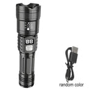 100000LM Super Bright Rechargeable LED Torch Long Range Tactical Flashlight Waterproof