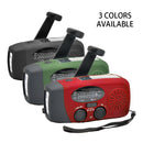2000mAh Emergency Solar Radio with LED Light USB Rechargeable Portable FM/AM