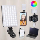 PocketGlow RGB Clip Light – Portable LED Fill Lamp for Vlogging & Photography